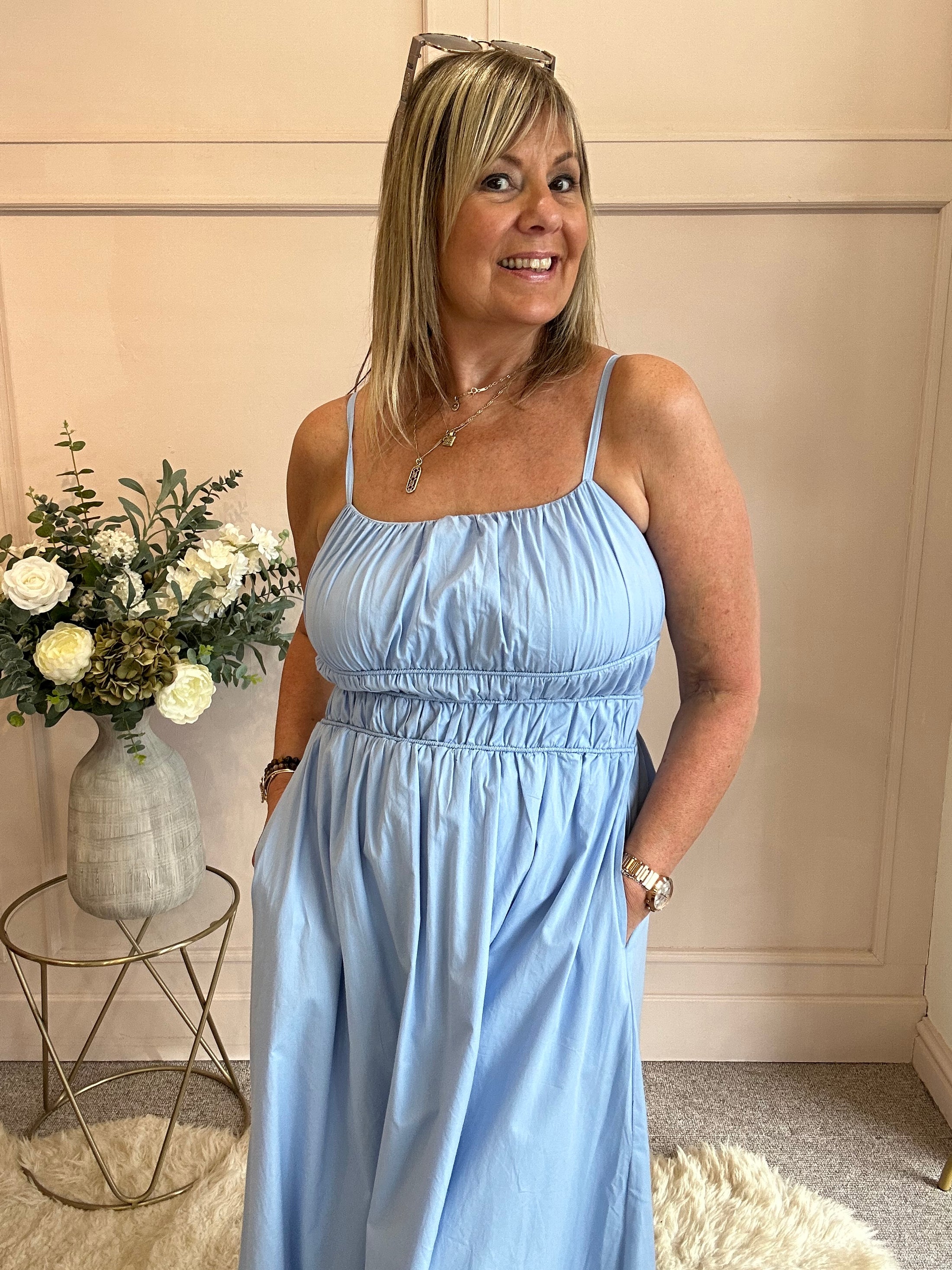 Midi Dress - Blue
