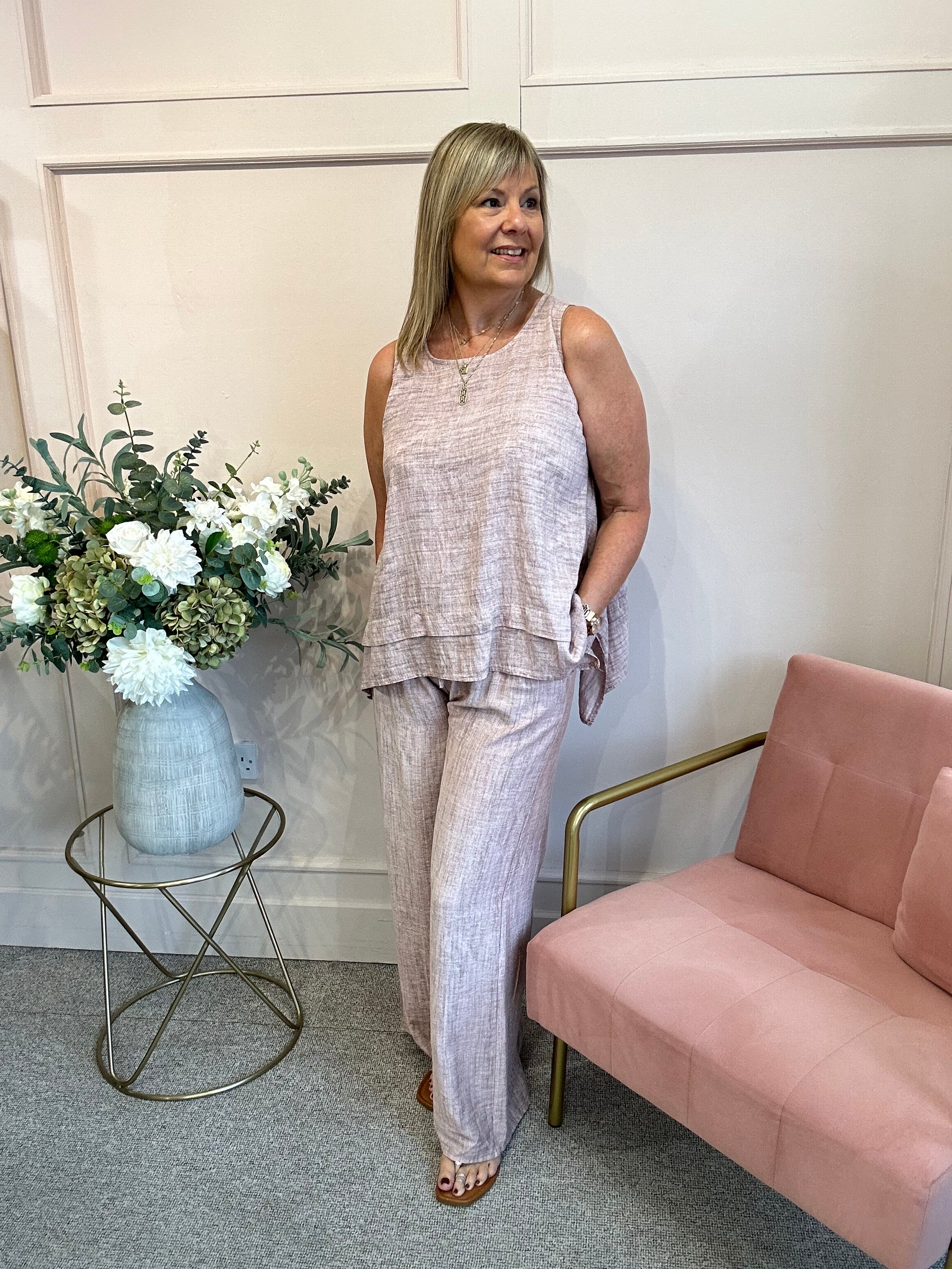 Sleeveless Top - Dusky Pink