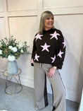 Load image into Gallery viewer, Star Jumper - Brown/Pink
