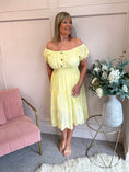 Load image into Gallery viewer, Vibes Of Summer Midi Dress - Soft Yellow - Wardrobe By Simone
