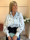Load image into Gallery viewer, Romantic Daisy & Ruffle Top - Soft Blue - Wardrobe By Simone
