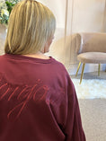 Load image into Gallery viewer, Bonjour Sweatshirt  - Damson
