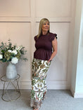 Load image into Gallery viewer, Cute Peplum Top  - Damson
