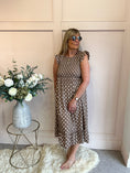 Load image into Gallery viewer, A Spotty Dotty Dress - Brown/Cream
