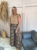 Little Frill Cap Sleeve Top - Caramel