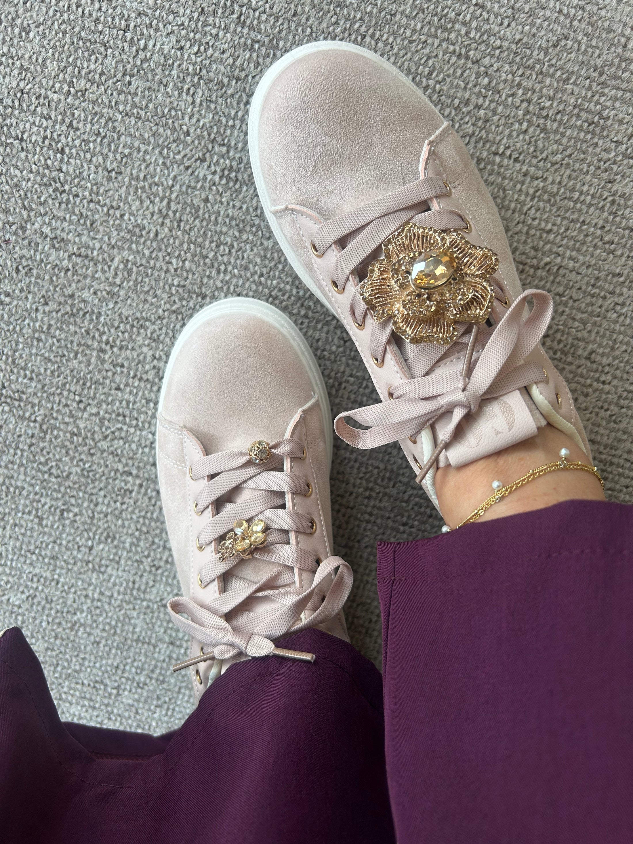 Jewelled Trainer - Pink
