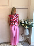 Load image into Gallery viewer, Cute Tomato Peplum Top  - Red/Pink - Wardrobe By Simone
