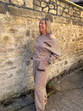 Load image into Gallery viewer, Iconic Stripe Lounge Set - Camel/Brown

