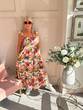 Load image into Gallery viewer, Floral Tribal Sun Dress - Mix/White - Wardrobe By Simone
