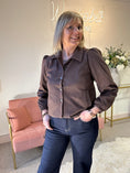 Load image into Gallery viewer, Faux Suede Jacket - Brown
