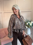 Load image into Gallery viewer, Lightweight Print Zip Jacket - Leopard
