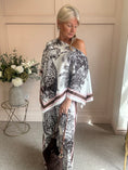 Load image into Gallery viewer, Handkerchief Style Top & Trouser Set - Brown/Pink/Cream One Size
