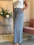 Load image into Gallery viewer, Dare To Stand Out Striped Pant - Indigo/Soft Blue - Wardrobe By Simone
