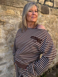 Load image into Gallery viewer, Iconic Stripe Lounge Set - Brown/Cream

