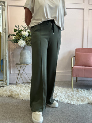 Comfy Wide Leg Lounge Pant - Khaki
