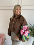 Load image into Gallery viewer, Detailed Sleeve Collar Jacket - Brown
