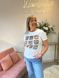 Load image into Gallery viewer, Butterfly T-Shirt - White/Bronze - Wardrobe By Simone
