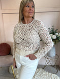 Load image into Gallery viewer, Little Crochet Jumper - Cream - Wardrobe By Simone
