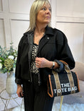 Load image into Gallery viewer, Suedette Zipped Jacket - Black
