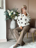 Load image into Gallery viewer, Spot Jumper - Cream/Brown
