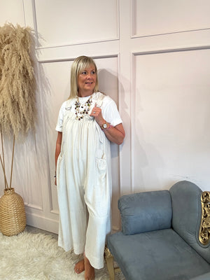 Fun dungarees - Beige
