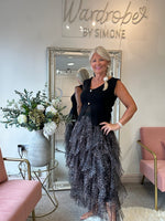 Pretty Tulle Net Tiered Skirt - Leopard