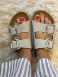 Load image into Gallery viewer, Violet Two Buckle Mule Sandal - Cream
