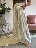 Load image into Gallery viewer, Polka Dot Wide Leg Pant - Light Cream/Beige - Wardrobe By Simone
