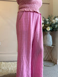 Load image into Gallery viewer, Linen Wide Pant - Candy Pink - Wardrobe By Simone
