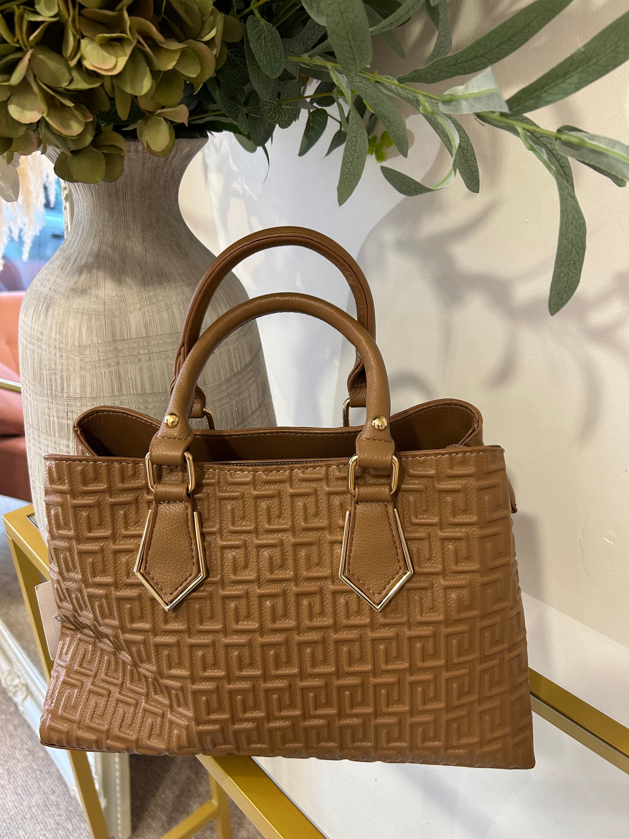 Textured Bag - Tan