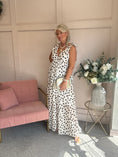 Load image into Gallery viewer, Spotty Dotty Dress - Cream/Brown - Wardrobe By Simone
