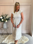 Load image into Gallery viewer, Ditsy Print Dress - Light Beige - Wardrobe By Simone
