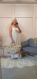 Strappy Maxi Sundress - Light Beige - Wardrobe By Simone