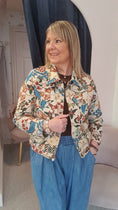 Load image into Gallery viewer, Vintage Floral  Canvas Jacket - Beige/Mix - Wardrobe By Simone
