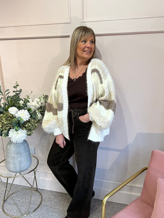 Cardigan - Beige/Cream