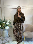 Load image into Gallery viewer, Suedette Zipped Jacket - Brown
