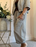 Load image into Gallery viewer, Gingham Little Jacket & Pants Set - Taupe/White
