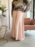 Load image into Gallery viewer, Deep Elasticated Waist Wide Pant - Dusky Pink
