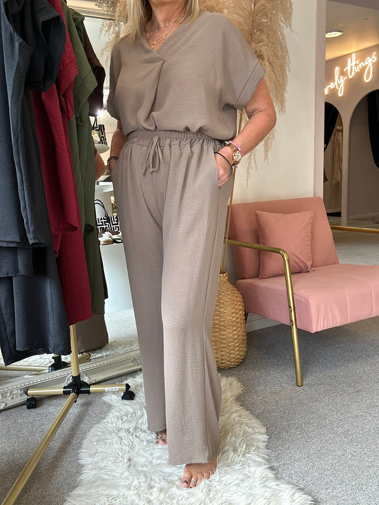 Wide Leg Pant - Mocha