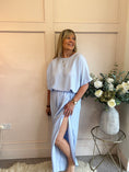 Load image into Gallery viewer, Handkerchief Hem Top & Pant Set - Pale Blue - Wardrobe By Simone
