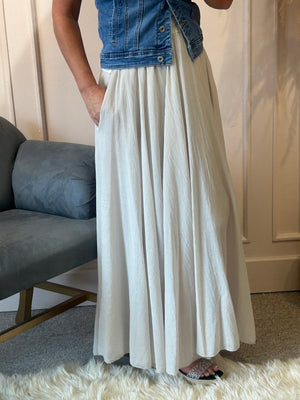 Floaty Maxi skirt - Light Beige