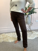 Straight Leg Jean -  Chocolate Brown - Wardrobe By Simone