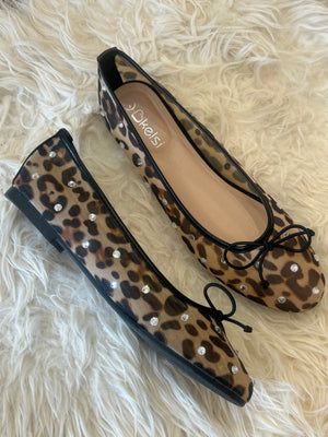 Leopard With Sparkle Cute Pump - Leopard