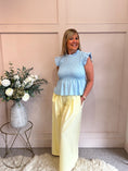 Load image into Gallery viewer, Cute Peplum Top - Baby Blue One Size

