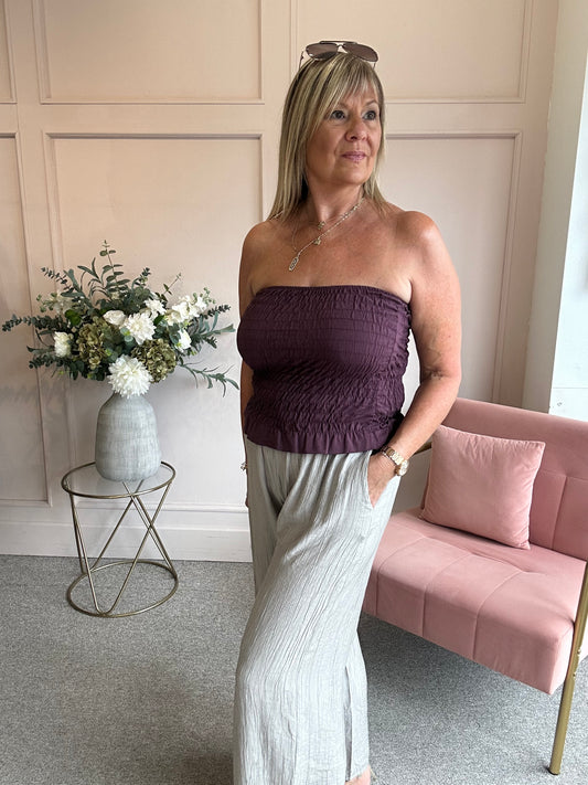 Bandeau Top  - Plum