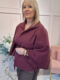 Load image into Gallery viewer, Cape  Jacket - Burgundy
