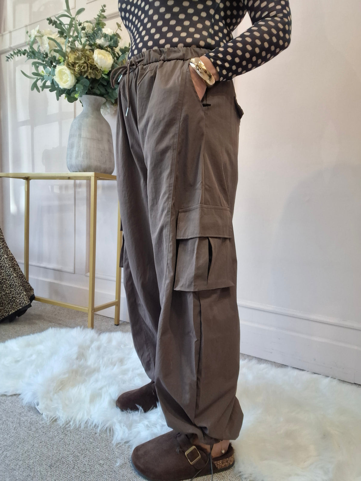 Relaxed Cargo Pant - Clay - Wardrobe By Simone