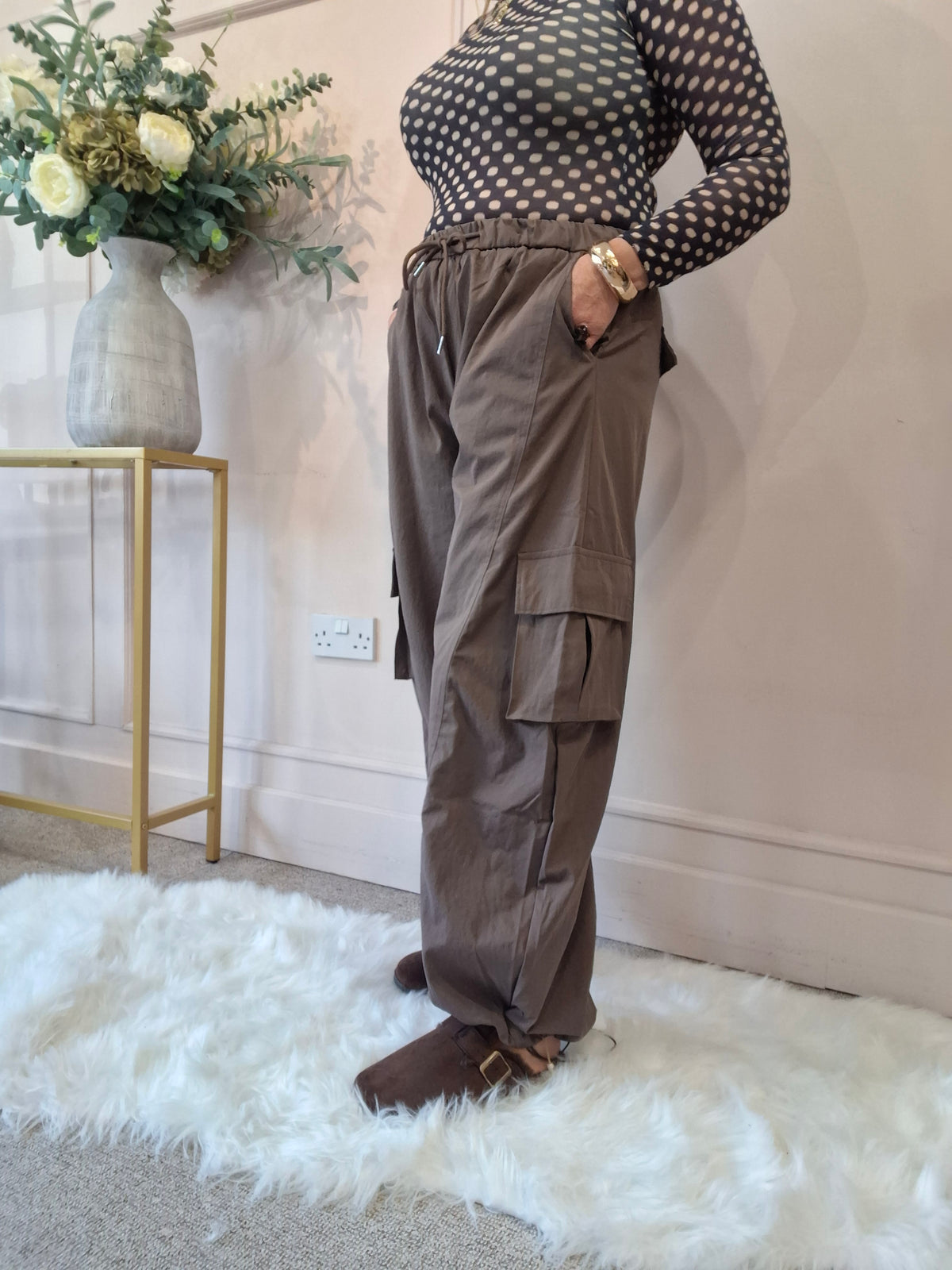 Relaxed Cargo Pant - Clay - Wardrobe By Simone