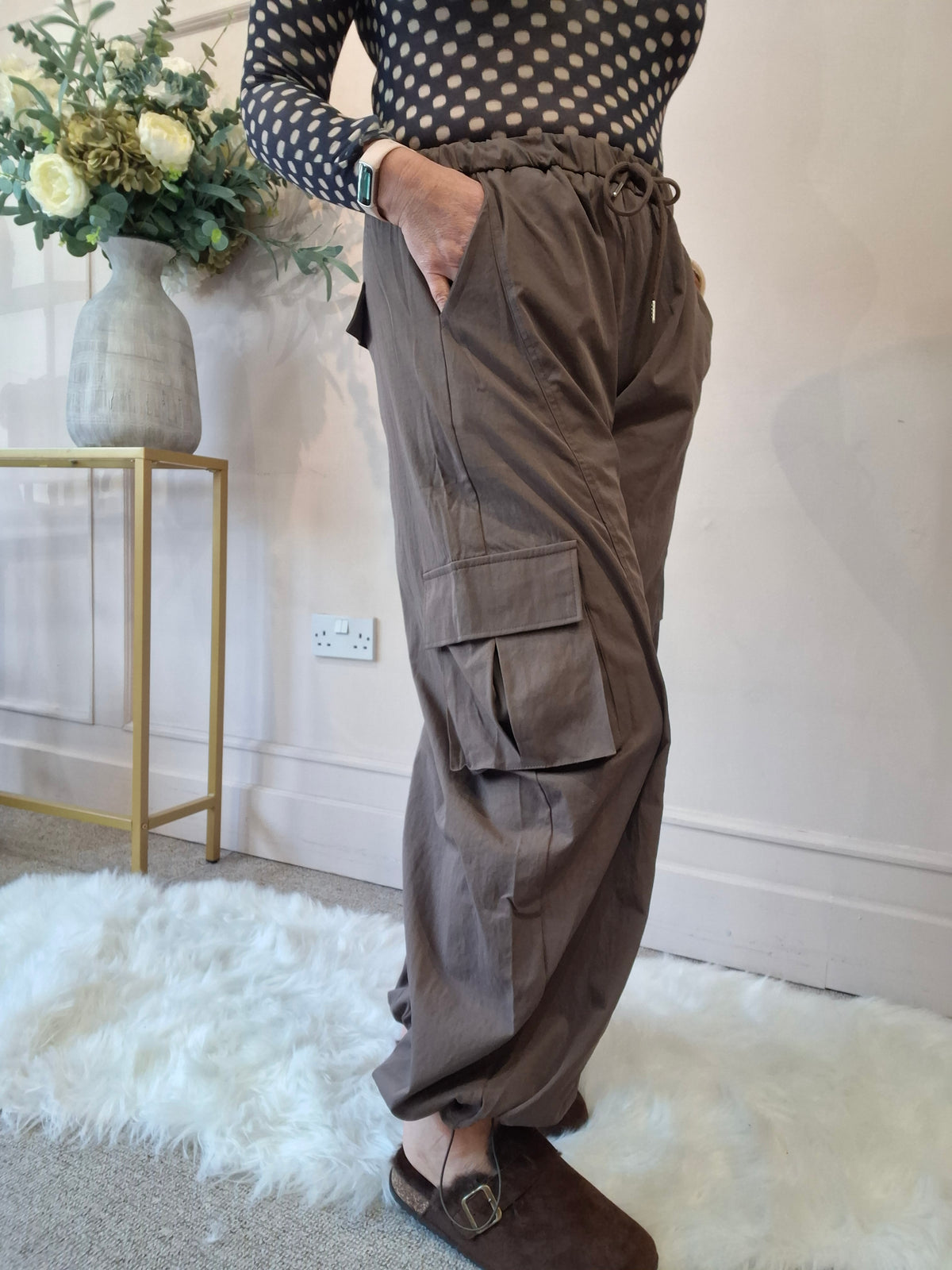 Relaxed Cargo Pant - Clay - Wardrobe By Simone