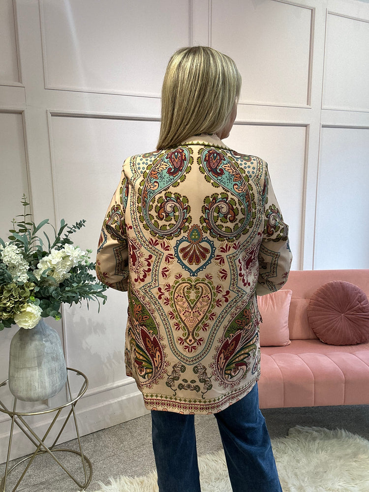 Paisley Blazer - Multi Colour